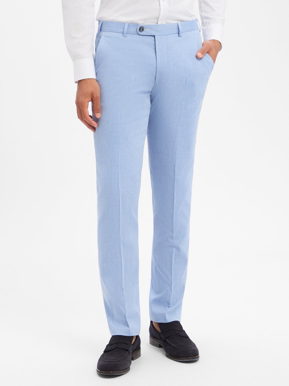 Digel Baukasten-Hose mit Leinenanteil Herren hellblau, 28 Image