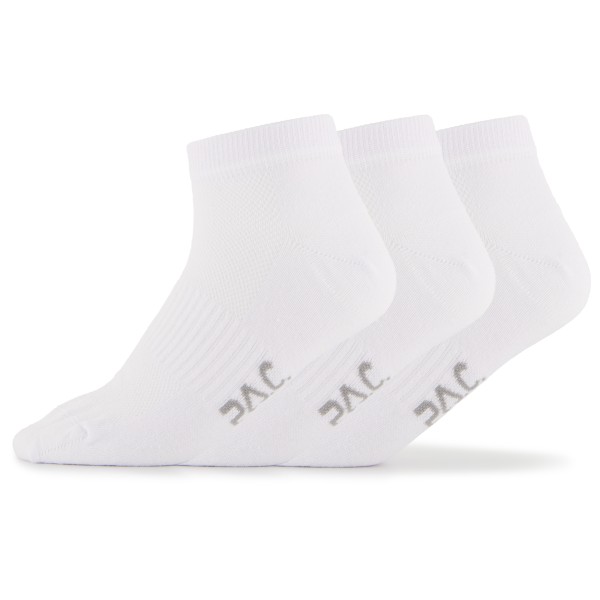P.A.C. - Logo-Socke 3-Pack Everyday Sneaker - Multifunktionssocken 43-46 | EU 43-46 weiß