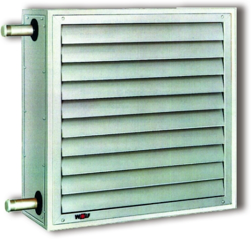 Wolf Luftheizer LH 63 Typ D - 400V Luftr. horizontal, WTA Stahl-verzinkt - 6523582 - LB37584 Image