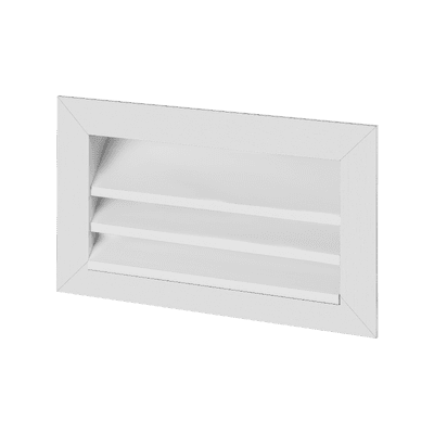 Helios WSG 100/50 Wetterschutzgitter - rechteckig Aluminium eloxiert - 00116 - LB14843 Image