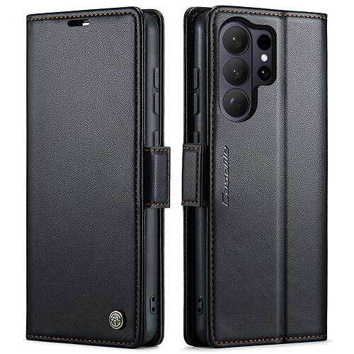 Handy Hülle Handyhüllen Für Samsung Galaxy S26 S26 Ultra Plus Brieftaschenhülle Mit Ständer Unterstützt kabelloses Laden Ständer Retro TPU PU-Leder Image