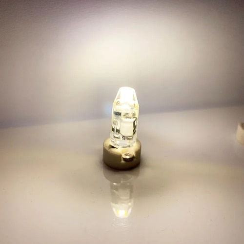 10 Stück G4 LED-Lampen, dimmbar, flackerfrei, AC/DC 12 V / 12–24 V, 2 W 3 W, 1505 COB-LED-Lampen, ersetzen herkömmliche Halogenlampen für Strahler und Kronleuchter. Image