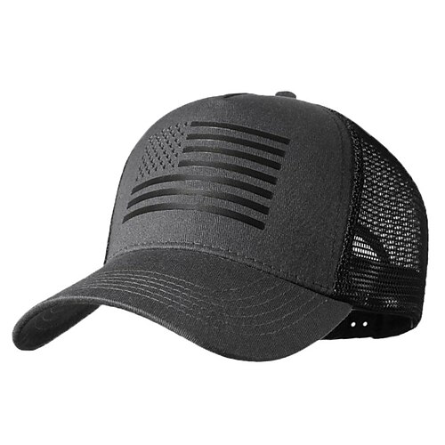 Patriotische Trucker-Cap mit amerikanischer Flagge, verstellbare Baseballkappe aus Mesh für Damen und Herren, USA-Flagge, zum 4. Juli, Unabhängigkeitstag (250. Jahrestag), Gedenktag Image