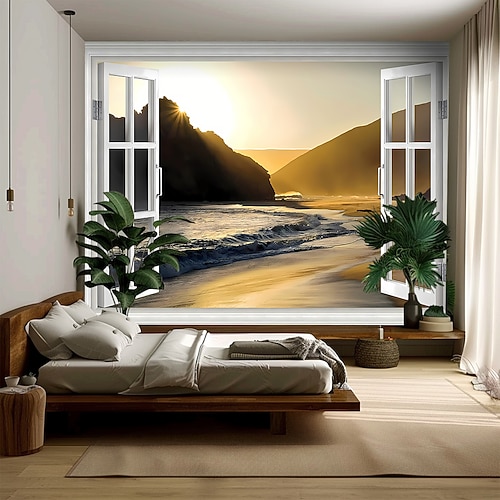 Karneval Tapisserie Banner Decke Fenster Modern 3D Schlafzimmer Wohnzimmer Wohnheim Jugendzimmer Studentenwohnheim Wandveranda Wohndeko Image
