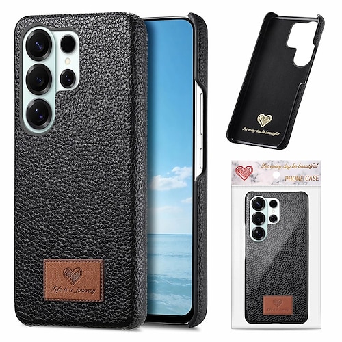 Handy Hülle Handyhüllen Für Samsung Galaxy S26 S26 Plus S26 Ultra Rückseite Ultradünn Retro TPU PU-Leder Image