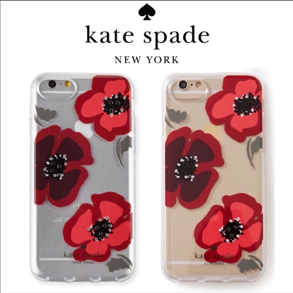 Kate Spade Cell Phones & Accessories | Kate Spade Jeweled Poppy Iphone 7 Case | Color: Red | Size: Iphone 7
