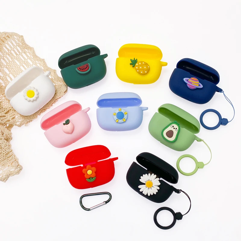 Cartoon Silikon Abdeckung für JBL Wave Beam Fall Bluetooth Kopfhörer Fall für JBL Wave Beam Kopfhörer Kopfhörer Box Image