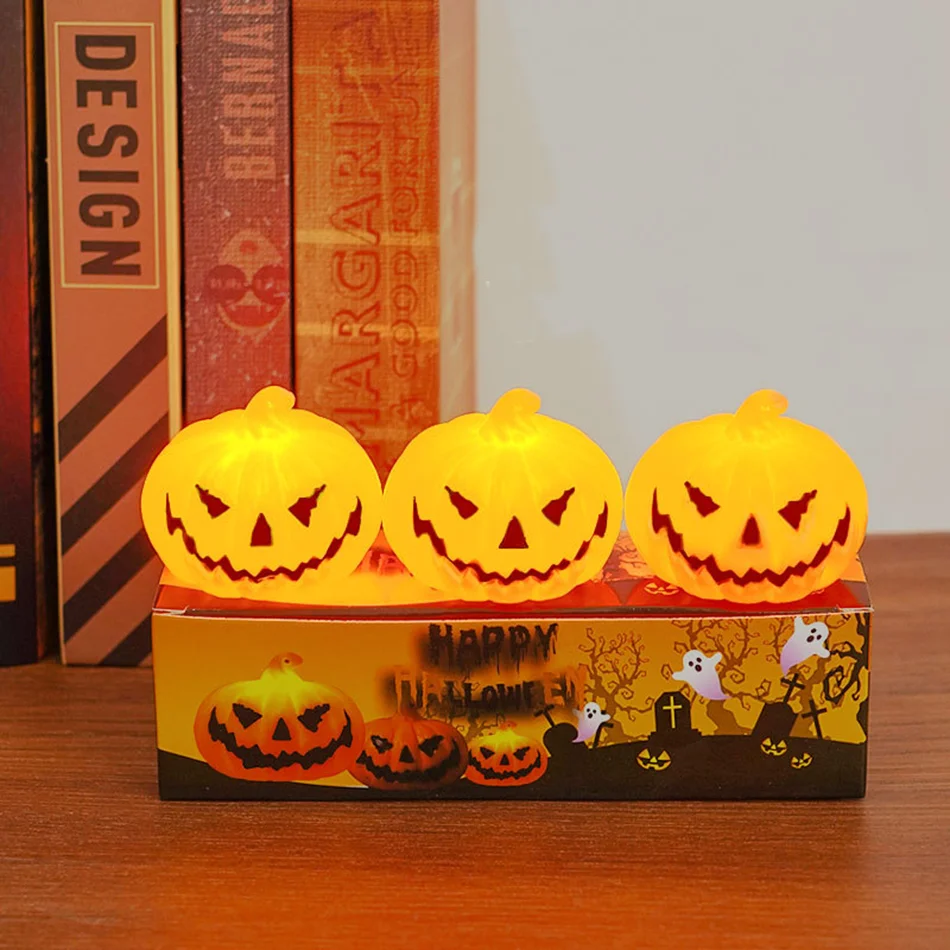 Halloween LED Kürbis Laterne, LED Licht Lampe Laterne Home Requisiten Bar, Halloween Dekor LED Laterne Szene Layout Home Dekoration