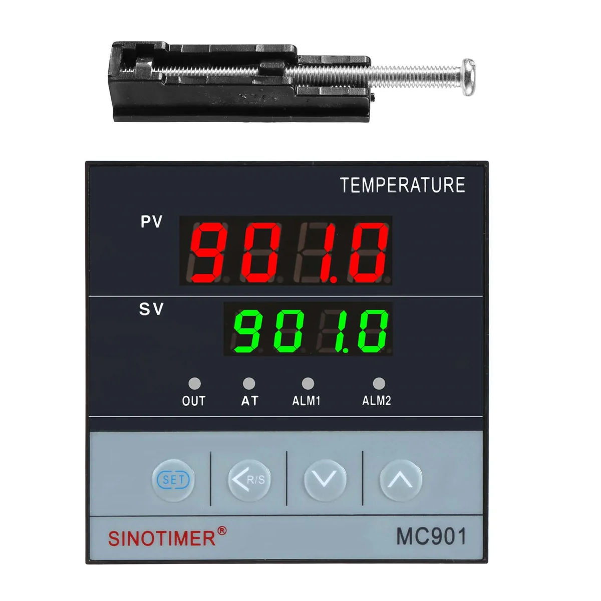 [auf Lager] MC901 Digitaler wasserdichter PID-Temperaturregler K Typ PT100 Sensoreingangsrelais SSR-Ausgang Image