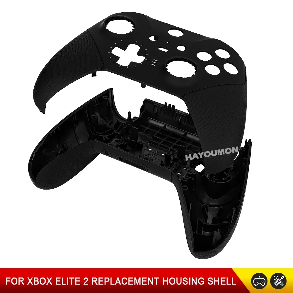 Schwarzes Ersatzgehäuse für Xbox One Elite Series 2 Controller, Vorderseite, Rückseite, obere Abdeckung, untere Schale, Zubehör Image