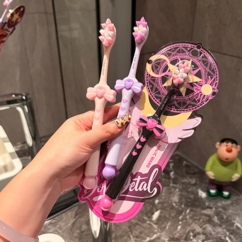 Weiche Zahnbürste „Fairy Stick“ für Studentinnen – Exklusive, fortschrittliche und niedliche Zahnbürste mit hohem Erscheinungsbild Image