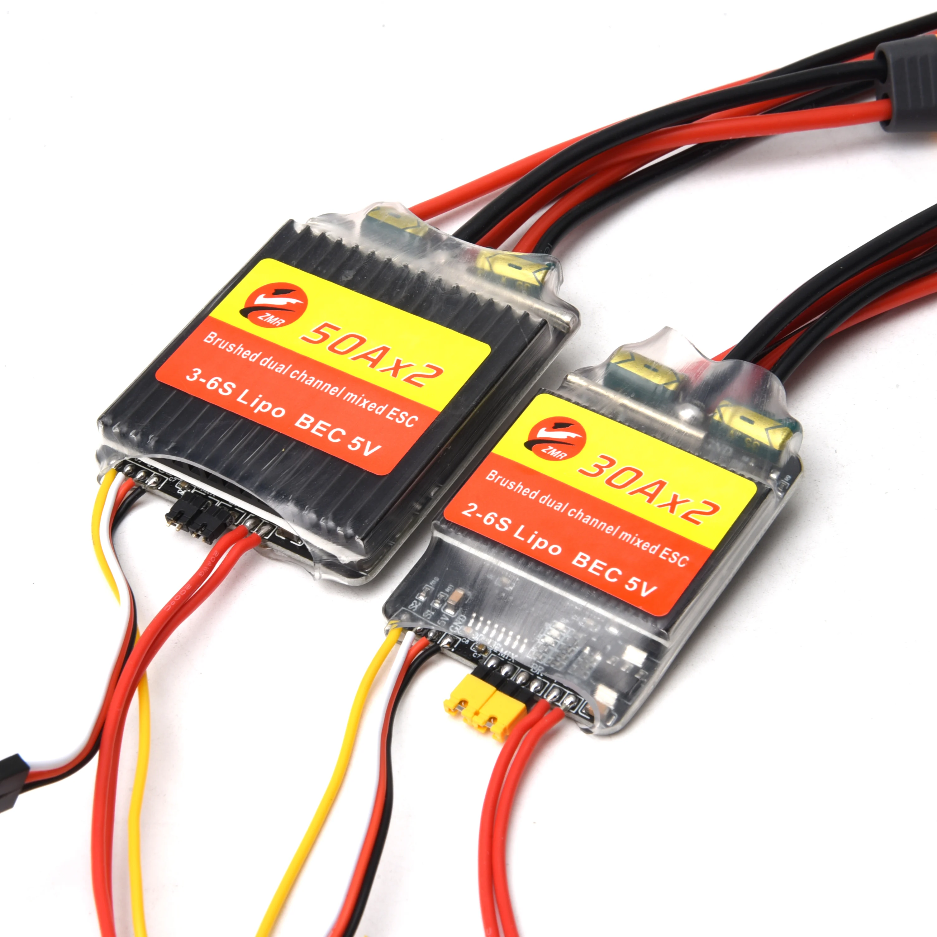30A 50A Dual Way Bidirektionaler gebürsteter ESC elektrischer Geschwindigkeitsregler für Rc-Modellauto-Bootstank Image