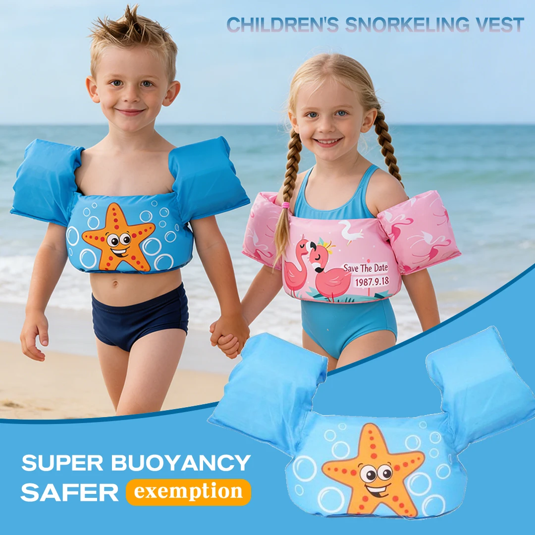 Kinder-Schwimmweste für Schwimmbäder, Schwimmhilfe, Kleinkind-Schwimmweste, geeignet für 13-22 kg schwere Kleinkinder/Babys/Meer/Strand Image
