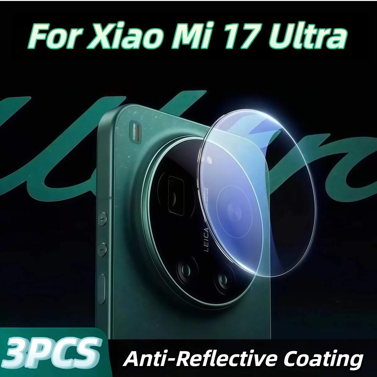 3er-Pack Vollständige Abdeckung Xiao Mi 17 Ultra Objektivschutzfolie Leica Edition Kompatible Rückkamera-Schutzfolie Sofortige Anwendung Image