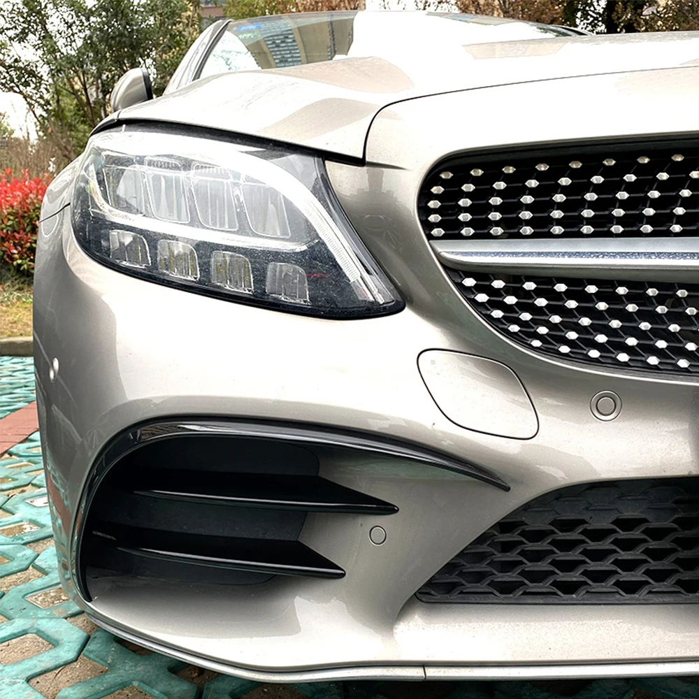Kit Carrozzeria per Mercedes-Benz Classe C C200 C260 W205 C180 C200 C260 2019+, Spoiler Paraurti Anteriore, Copertura Fendinebbia, Splitter Aria