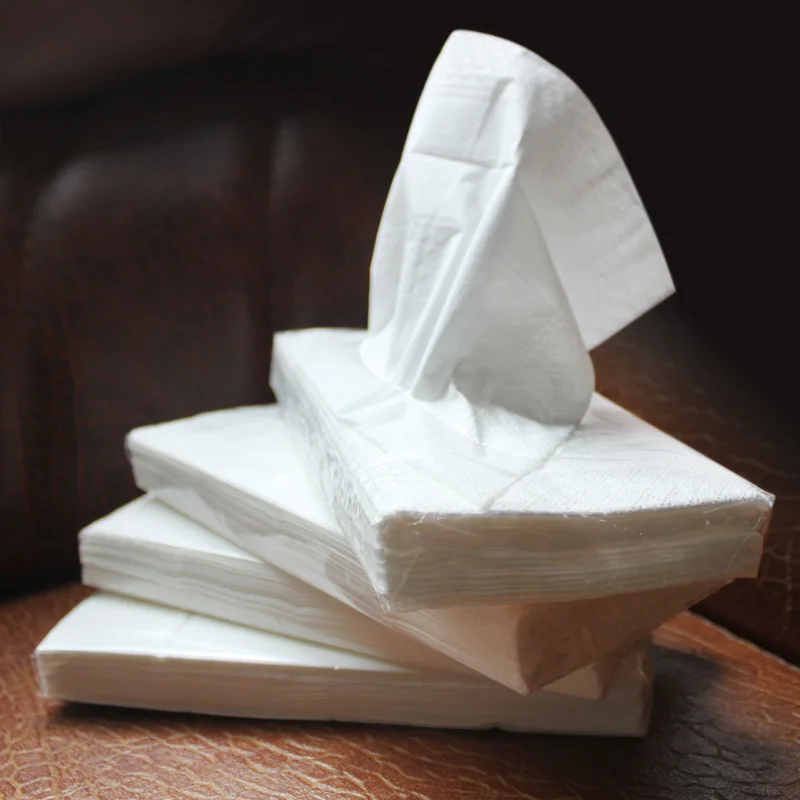 Confezione da 4 fazzoletti per auto con 30 fogli di fazzoletti laterali per confezione per scatola di fazzoletti per auto, ricarica di carta per l'uso del bagno di casa del veicolo