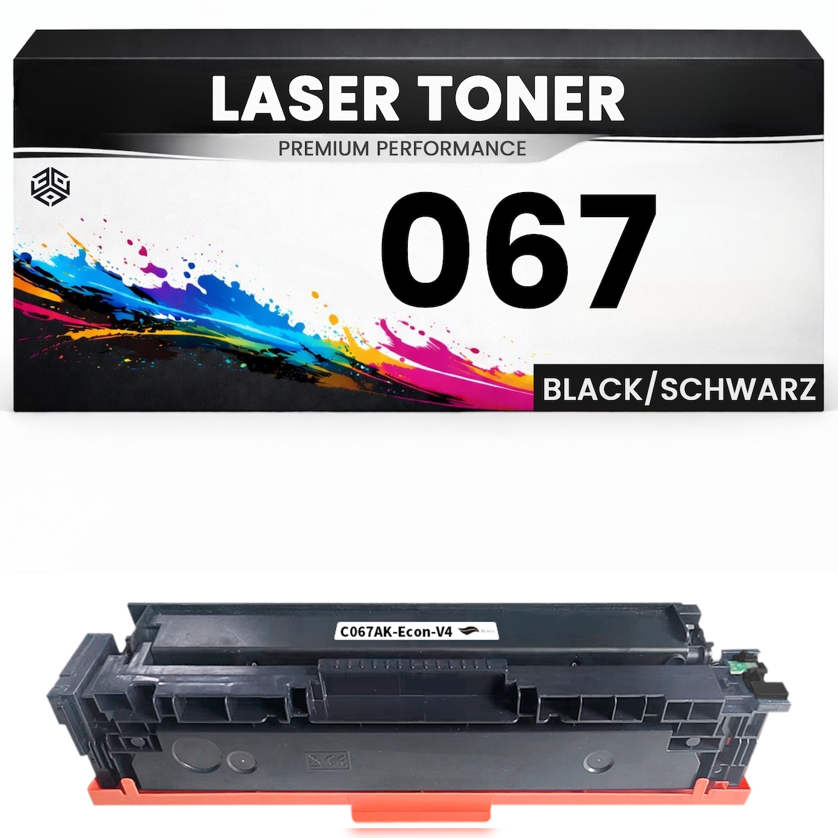 3DPlady Toner Cartridge 067 Black für Canon kompatibel Schwarz wie Original imageClass LBP633Cdw/632Cdw/631Cw MF651Cw/653Cdw/654Cdw/655Cdw LBP632Cdw Image