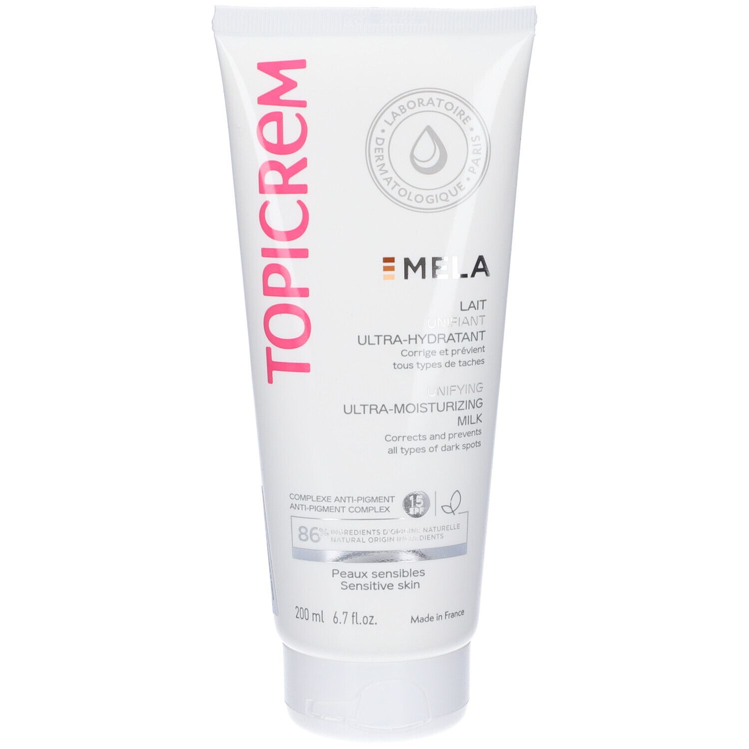 Topicrem Mela Latte Uniformante 200 ml Crema
