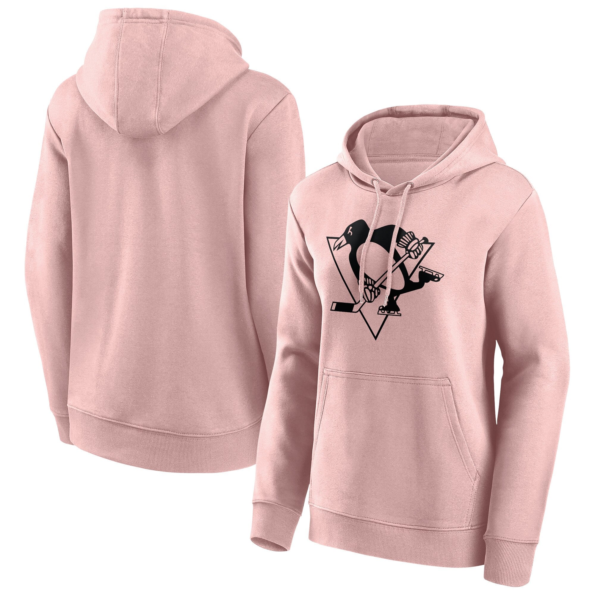 Pittsburgh Penguins Fanatics Branded Fashion Color Logo Hoodie - Khaki - Damen