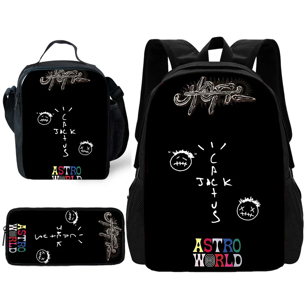 École enfant Cool populaire Jackboys Traviss Scotts sac à dos avec sacs à déjeuner, sacs à crayons, sacs d'école pour garçons filles meilleur cadeau