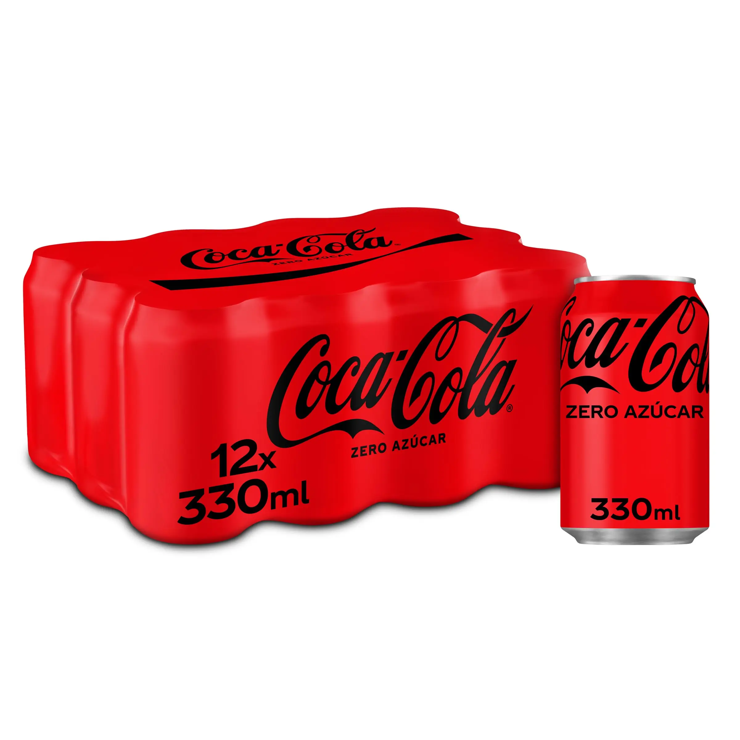 Refresho de Cola Coca Cola Zero LAA Pack 12x33 Cl