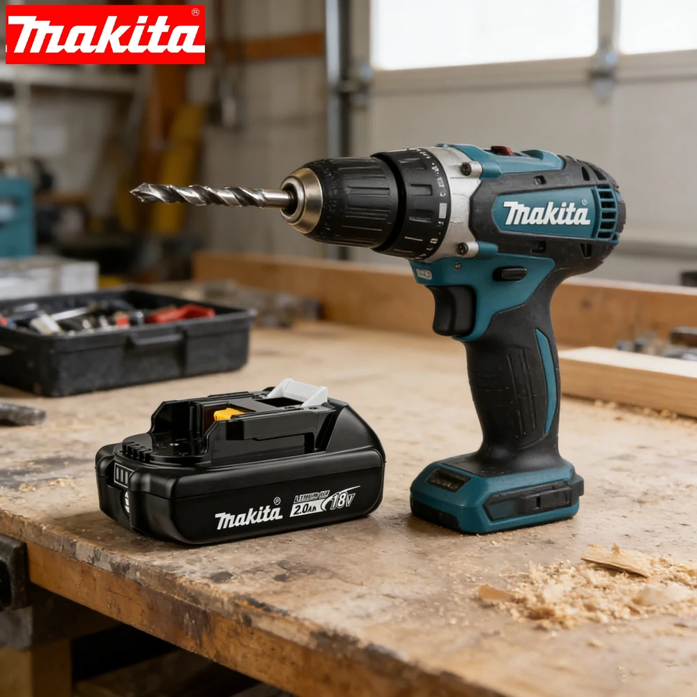 Original Makita 18V 2,0Ah Lithium-Ionen-Akku BL1820B - Schnellladung 45min LED-Anzeige für Makita 18V Elektrowerkzeuge Image