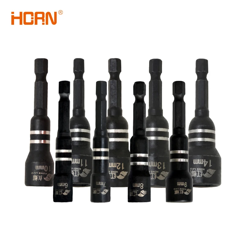3/4/6/9 stücke Hex Magnetische Steckschlüssel Buchse Elektrische Bohrer Werkzeug Zubehör Auto Reparatur Werkzeug Auswirkungen Verlängerung & Buchse Adapter Image