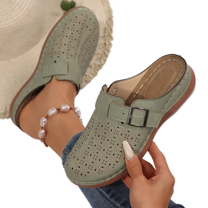 2026 Neue Sommer Outdoor Damenschuhe Große Größen Römische Rutschfeste Bequeme Pantoffeln Modische Damen-Slipper Große Größen 36-43