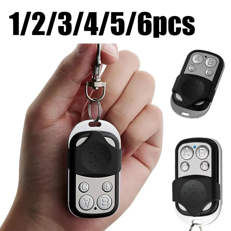 1/2/3/4/5/6PCS Smart Copy Duplicator 433mhz Fernbedienung 4 Taste elektrische Garage Tür Tor Fern Klonen 433 MHz Sender Image