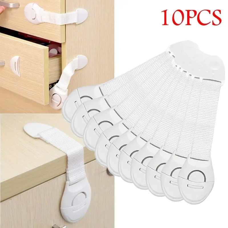 10/20Pcs Kind Sicherheit Schrank Schloss Baby Proof Sicherheit Schutz Schublade Tür Schrank Schloss Schutz Kinder Sicherheit türschloss Image