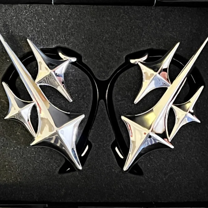 Actlove Kopfhörerhülle individuell für Nischen-Anime-Trend, cooler blinkender Stern, meteorplattierte Spiegelschutzhülle, Y2K Wildernes Image