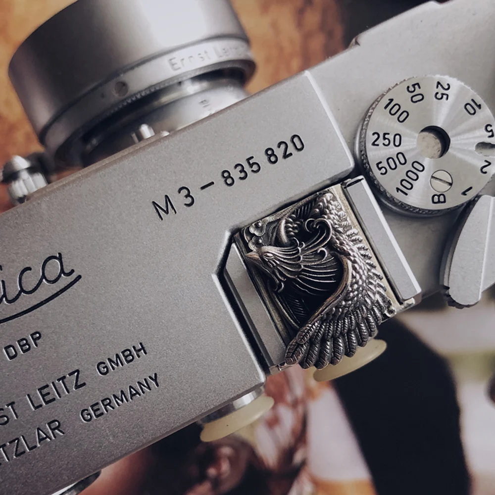 Handgemachte Sakura Metall Auslöser Blitzschuh Abdeckung Retro für Fuji XT4 XT5 XT50 XE4 XT30 Nikon Leica Q3 M11 Panasonic S9 Kamera Image