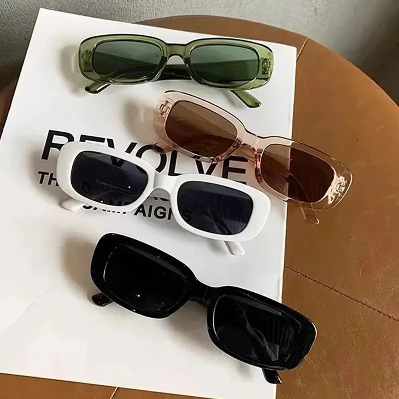 Mode Sonnenbrillen Klassische Retro Quadratische Gläser Frauen Marke Vintage Reise Kleine Rechteck Sonnenbrille Weiblichen Brillen Anti-Glare Image