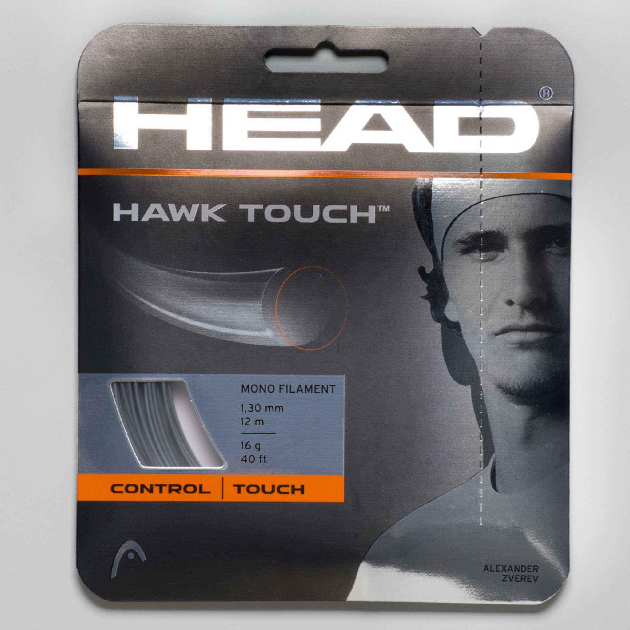 HEAD Hawk Touch 16 1.30 Tennis String Packages Anthracite