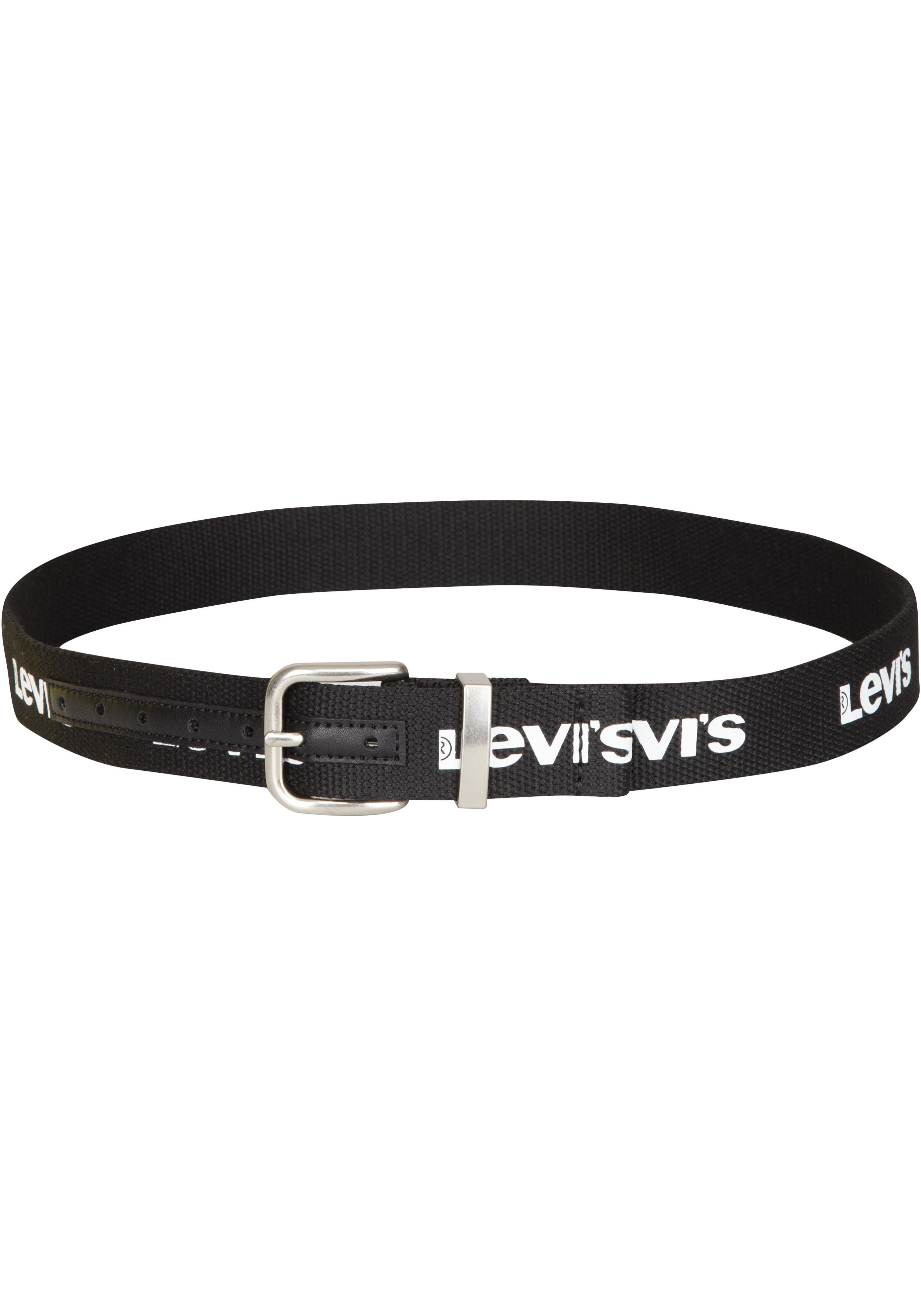 Stoffgürtel LEVI'S KIDS "LAN LEVIS WEBBING BELT", Jungen, Gr. L (76/81), schwarz, Web, Kunstfaser, Basic, Gürtel Stoffgürtel, UNISEX Image