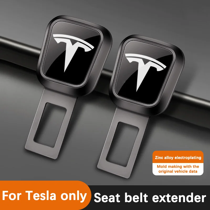 Auto Veicolo Cintura di Sicurezza Fibbia Cintura di Sicurezza Blocco Fibbia Spina Cintura di Sicurezza Extender Accessori Auto Per Tesla Modello S Modello 3 Modello YX