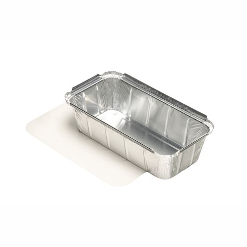 Starpak 10 X 10 Schalen, Alu + Einlegedeckel, PE-beschichtet eckig 1 l 5,4 cm x 11 cm x 21,3 cm Image