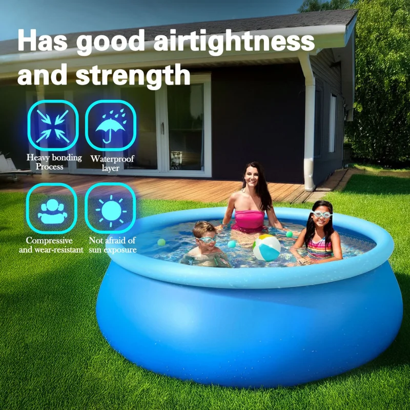 Piscine gonflable support carré piscine ronde famille extérieure grande piscine bain eau jouer piscine