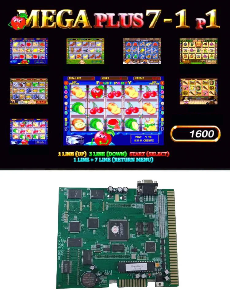 Carte de jeu PCB, nouvelle carte de jeu Mega 7 en 1, Lucky Haunter, pour console de jeu d