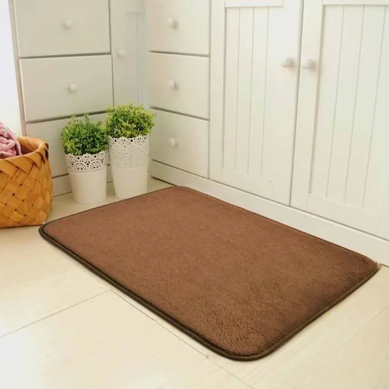 Solid Kitchen Floor Mat Entrance Doormat Water Absorption Doormat Bath Mat Living Room Non-Slip Mat Tapete 50x120
