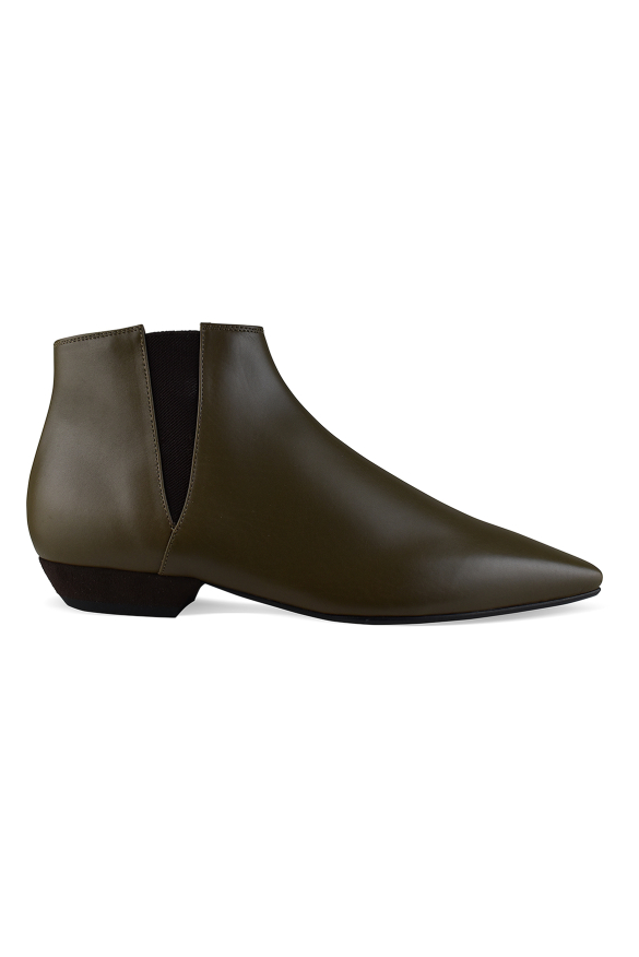 Loro Piana Sumire Ankle Boots Kaki EU 36