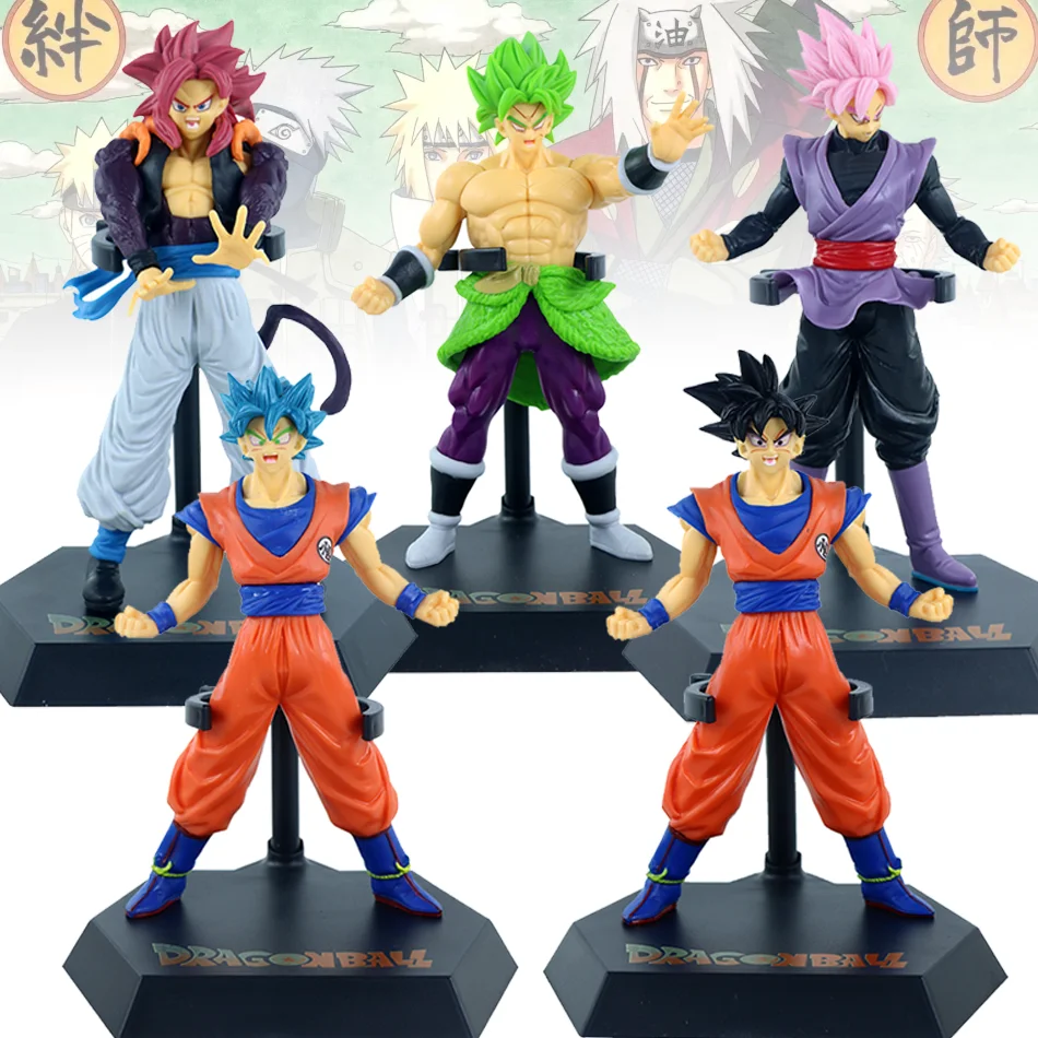 Action Figure Anime Dragon Ball Z 18-20CM Super Saiyan Son Goku Broly Vegeta, Modellini da Collezione per Bambini