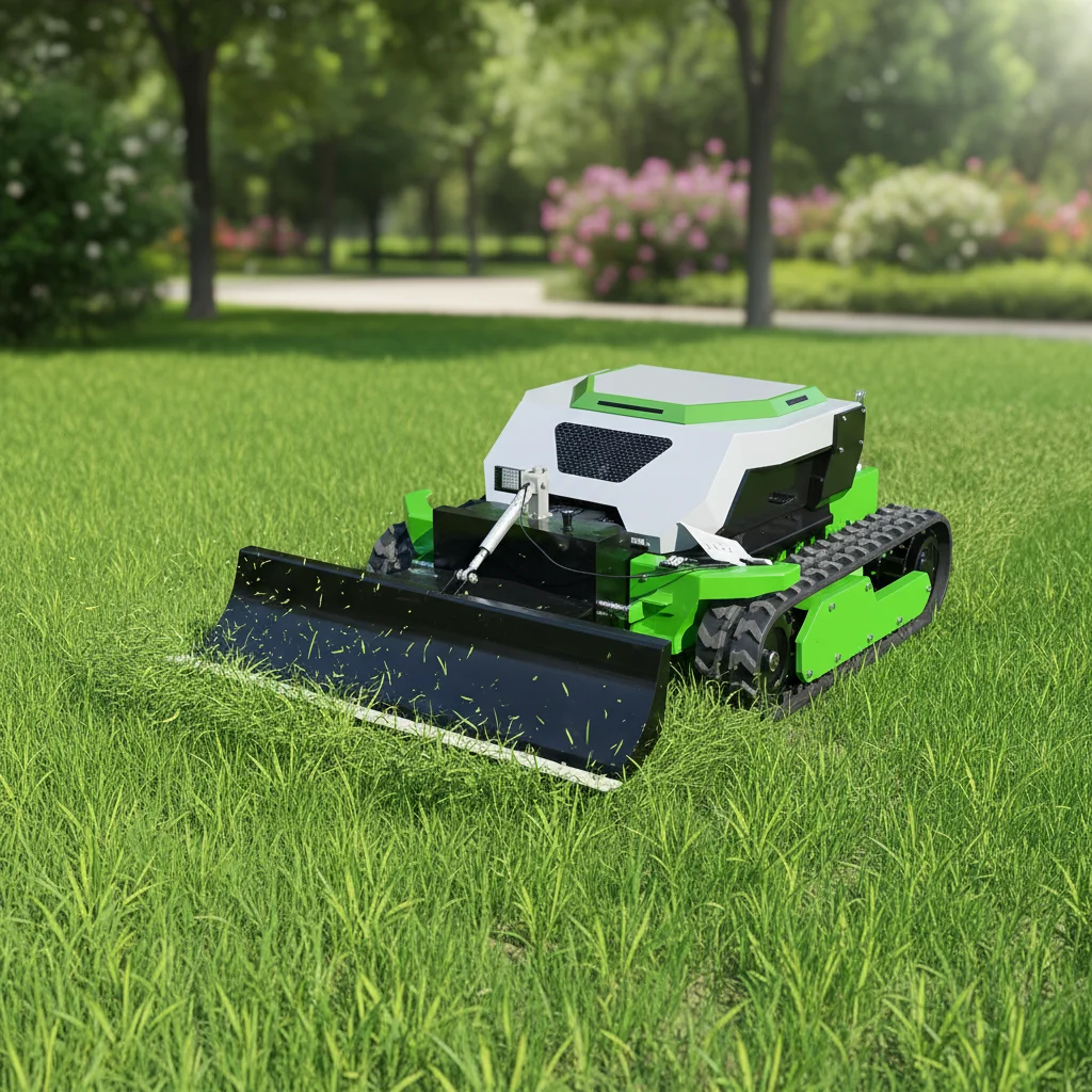 Intelligenter RC-Raupenmäher mit Zuverlässiger Fernbedienung für Hangmähen mit Leistungsstarkem Motor und Hoher Qualität Image
