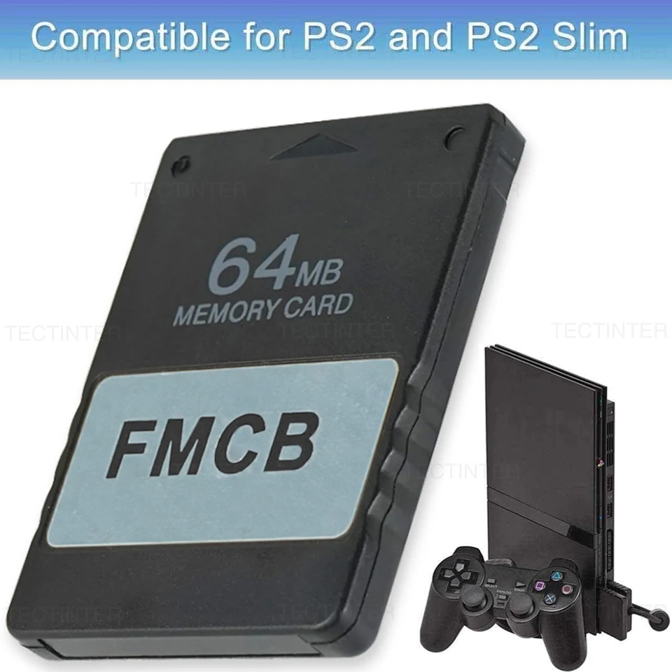 FMCB Free McBoot-Karte für Sony PS2/PS2 Slim 8 MB/16 MB/32 MB/64 MB Speicherkarte V1.953 OPL MC Boot für Playstation 2-Zubehör