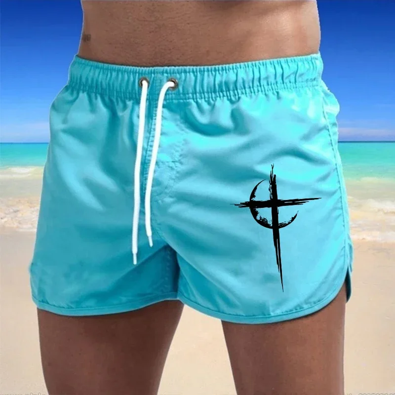 Schnelltrocknende Herren-Badeshorts Strandshorts 2026 Sommer Atmungsaktive Kordelzug-Mode Lässige Tägliche Sport-Herren-Surf-Gym-Hosen Image