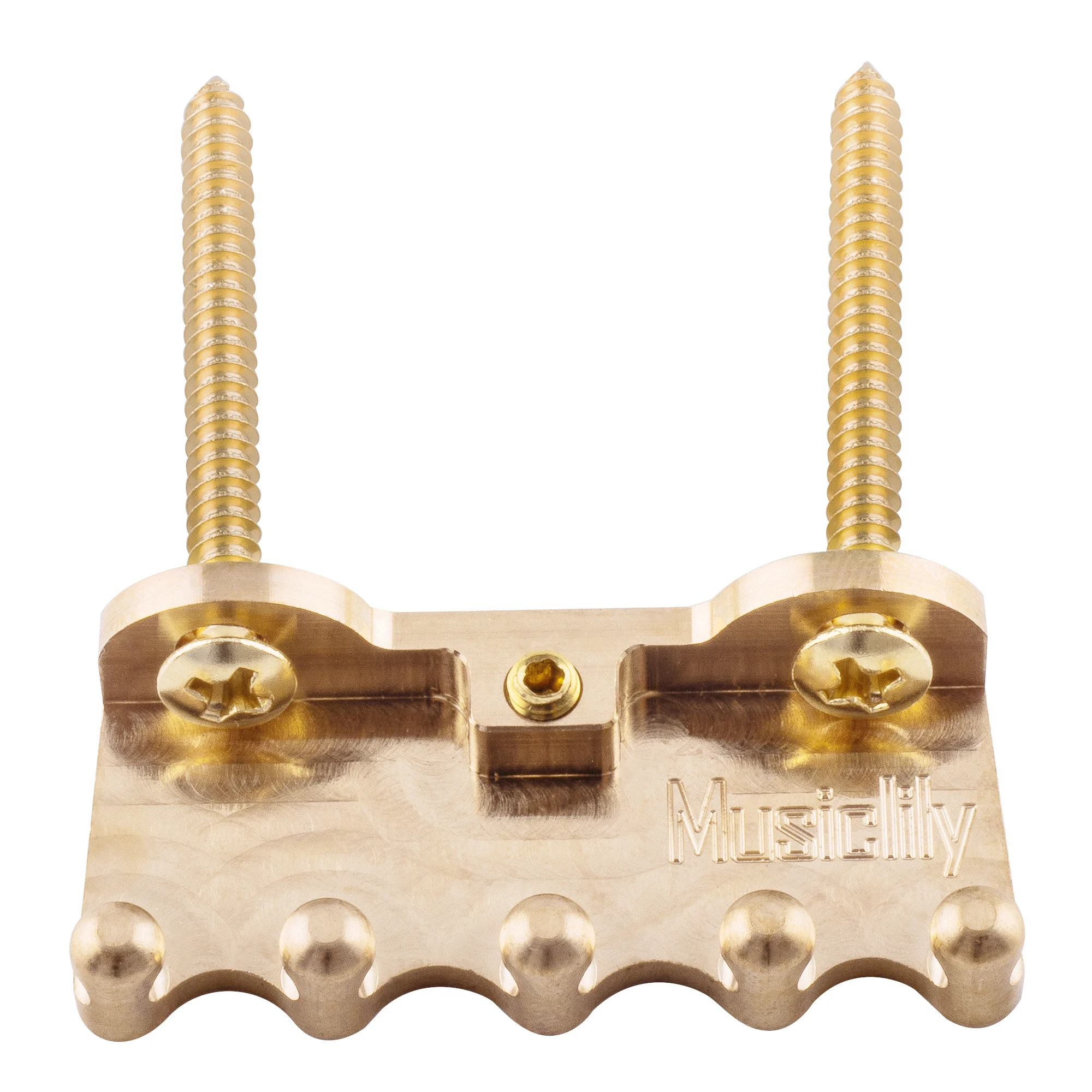 Musiclily Ultra Heavy Duty Vollmessing-Tremolo-Klaue für E-Gitarre, Tremolo-Brücke, Originalfarbe Image