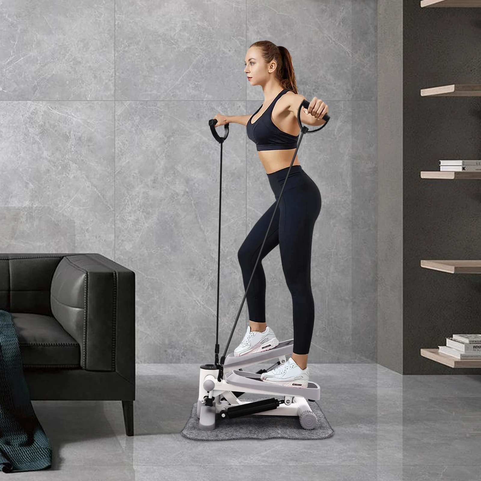 Fitness Mini-Stepper für Heim- und Büro-Workout Gym Steppmaschine Tragbarer Fitness-Stepper
