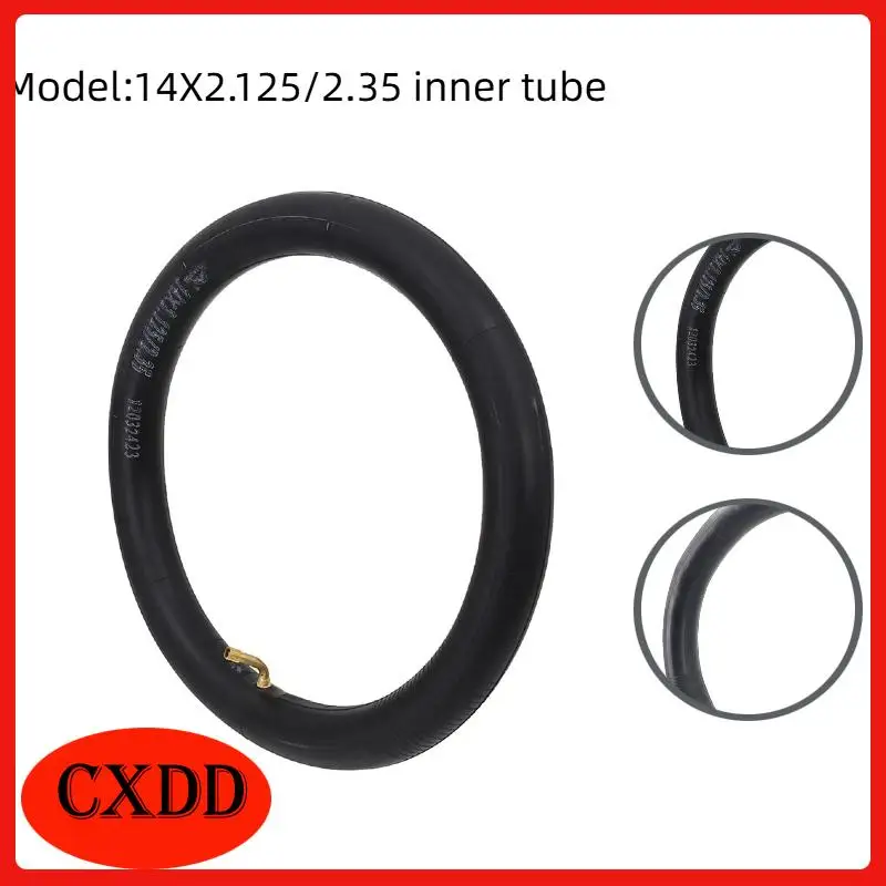 14 Zoll 14x2.125 Butyl-Schlauch 14x2.125/2.35 für Ninebot One S2 A1 für viele Gas- und Elektroroller, E-Bikes und Einräder Image