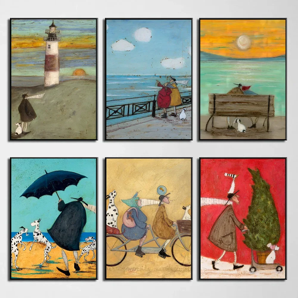 Abstrakte Landschaft Kunst Leinwand Malerei Poster Sam Toft Home Wohnzimmer Schlafzimmer Bar Cafe Kunst Dekor wohnkultur Image