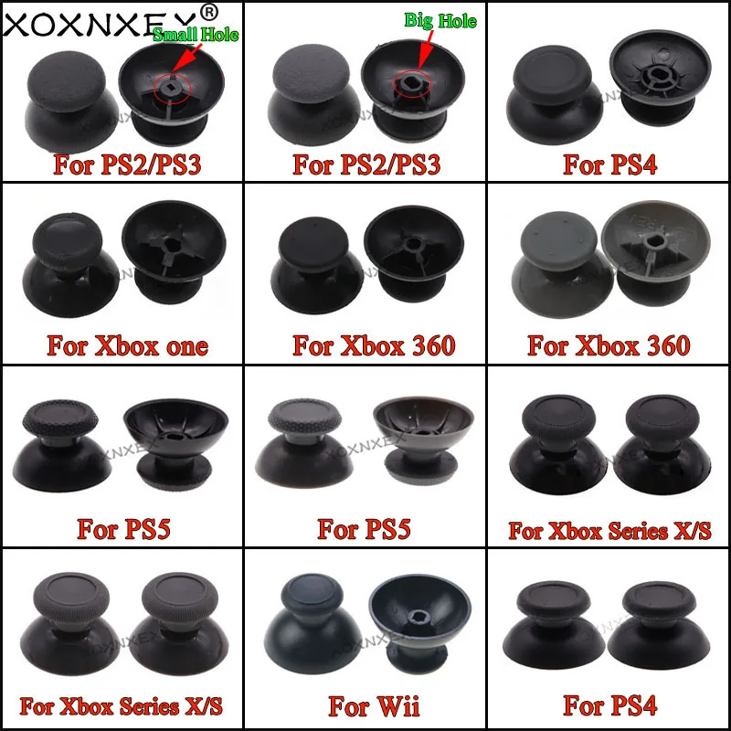 2 Stück Ersatz-Controller Analog Thumbstick Kappen für PS2 PS3 PS4 Pro Slim PS5 Xbox One 360